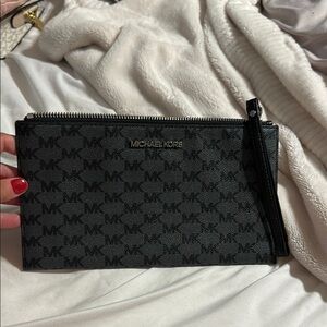 Michael Kors Black Logo Clutch